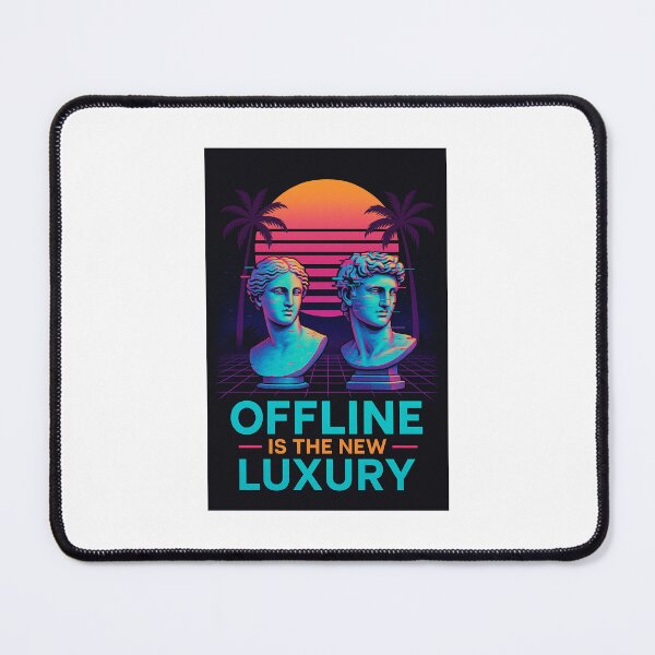 Item preview, Offline Is the New Luxury – Vaporwave Aesthetic Art designed and sold by Print_Drip.
