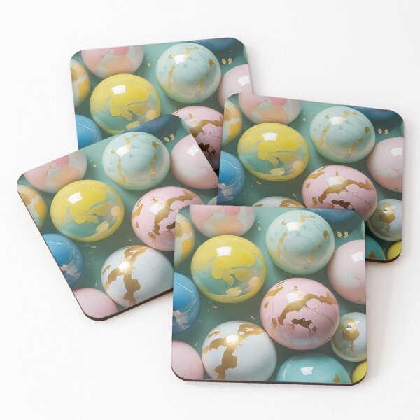 Item preview, Gilded Pastel Marbles designed and sold by Lizetteh.