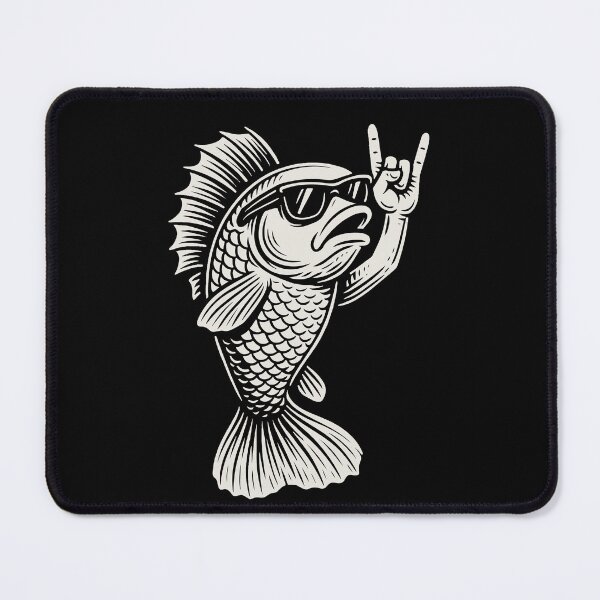 Item preview, Metal Music Goldfish Rock Musik Funny Fish Rock designed and sold by LuminOrb.