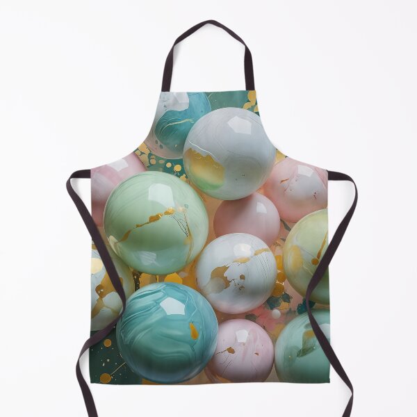 Item preview, Pastel & Gold Swirl Marbles designed and sold by Lizetteh.