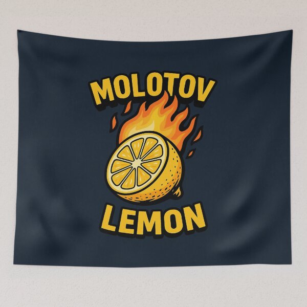 Item preview, Molotov Lemon – Explosive Citrus Comic Design designed and sold by Aredbox.