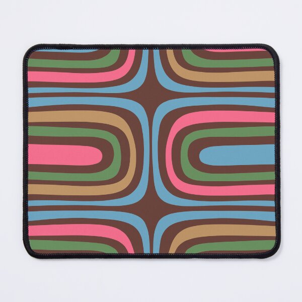 Item preview, Retro Contemporary Boho Confaab Abstract Multicolored Vertical Pattern on Brown designed and sold by kierkegaard.