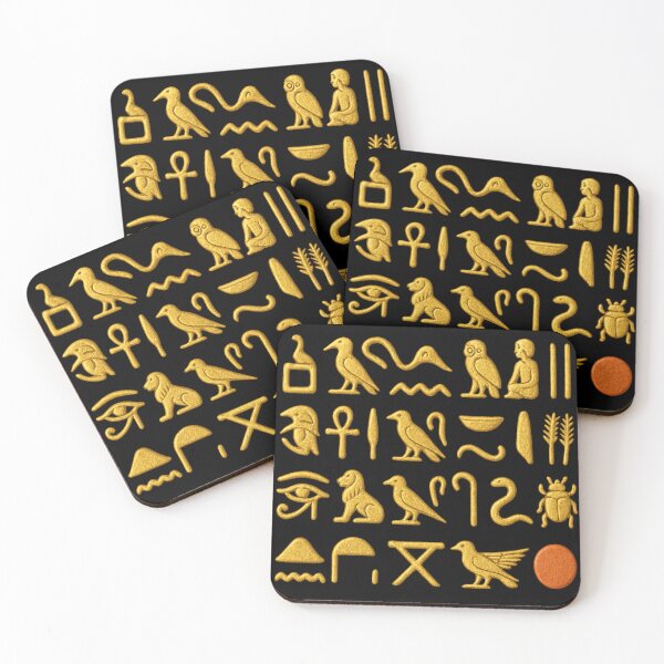 Item preview, Golden Egyptian hieroglyphs designed and sold by optimusprime39.