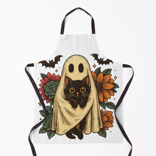 Item preview, Ghost cat png|ghostly halloween cat|halloween floral png|halloween cat png|trendy halloween png|cute ghost png|retro halloween png|funny Cat designed and sold by PixelBlooming.