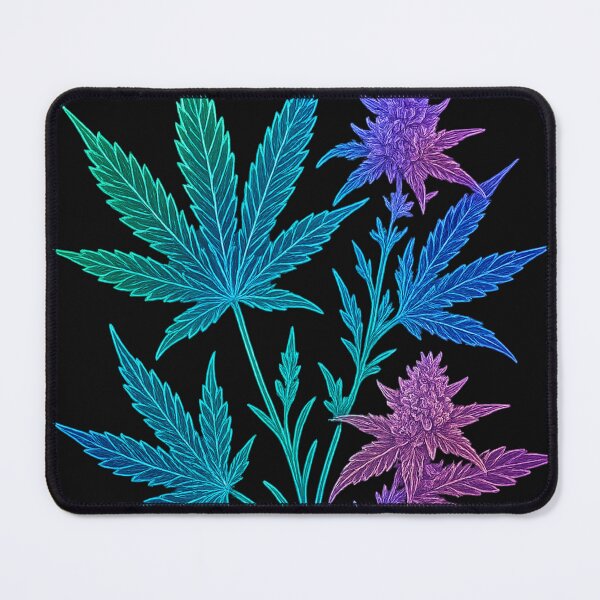 Item preview, weed and botanicals in neon colour designed and sold by optimusprime39.