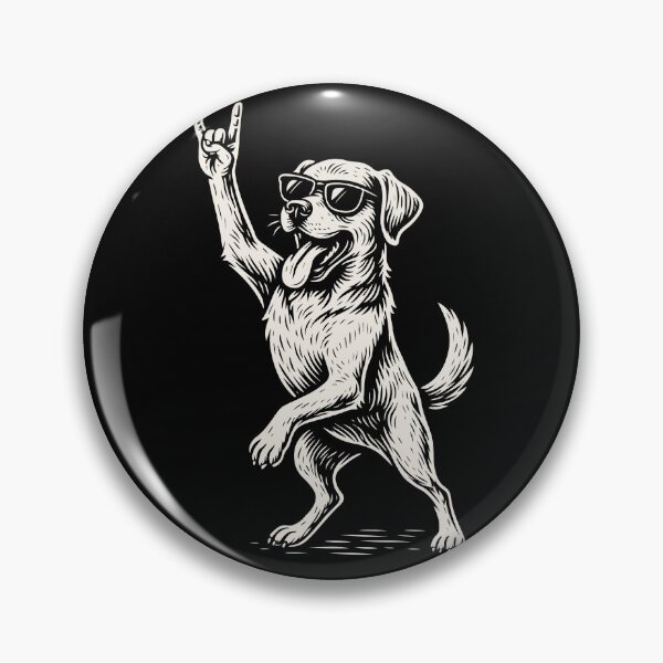Item preview, Rock Music Dog Golden Retriever Funny designed and sold by LuminOrb.