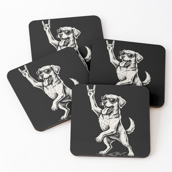 Item preview, Rock Music Dog Golden Retriever Funny designed and sold by LuminOrb.