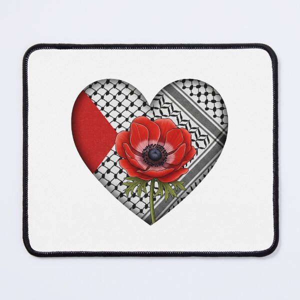 Item preview, Keffiyeh Heart of Bloom - Solidarity for Palestine designed and sold by spectomine.