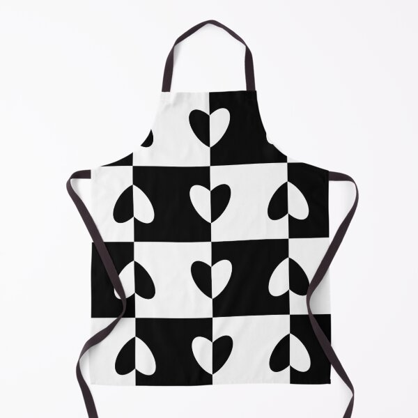 Item preview, Black and White Abstract Heart Tiles Pattern designed and sold by Onulodesign.