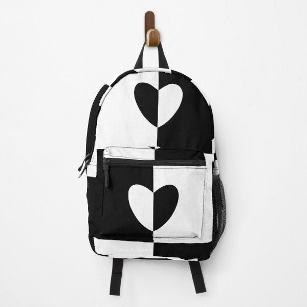Item preview, Black and White Abstract Heart Tiles Pattern designed and sold by Onulodesign.