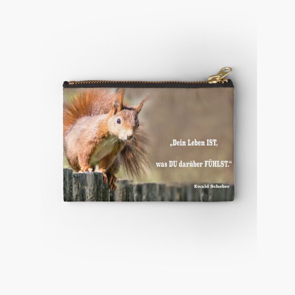 Item preview, Live mindfully – squirrels with a heartfelt message designed and sold by Katja LebenFreude.