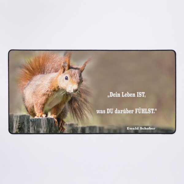 Item preview, Live mindfully – squirrels with a heartfelt message designed and sold by Katja LebenFreude.