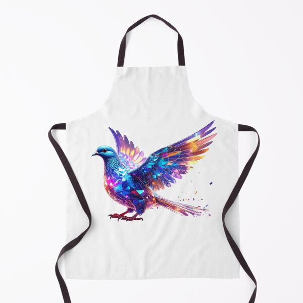 Item preview, "Luminous Crystal Dove Art Print | Vibrant Glass Pigeon with Glowing Light | Unique Fantasy Bird Wall Art" designed and sold by GloriousArtSKD.