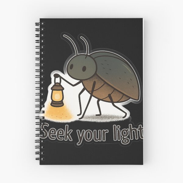 Item preview, Firefly, Lantern, Glow, Inspirational Quote, Seek Your Light, Motivation, Nature, Insect, Positivity, Uplifting Art, Cartoon Firefly, Digital Illustration, Light in Darkness, Redbubble, Encouragement designed and sold by MugLifeCo.