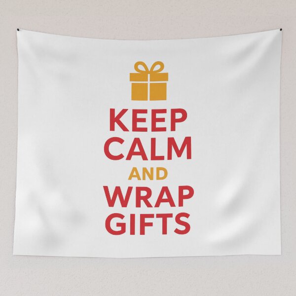 Item preview, Keep Calm and Wrap Gifts - Funny Christmas Wrapping designed and sold by LuxeGraphix.