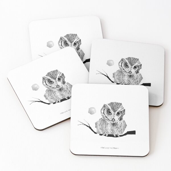 Item preview, Owl and the Moon - Geometric Owl Illustration designed and sold by VincentFactory.