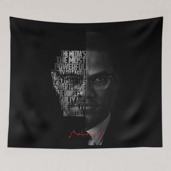 Item preview, Malcolm X – Iconic Quote designed and sold by Enea Kelo.