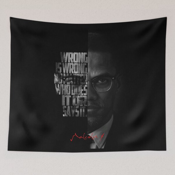 Item preview, Malcolm X – Iconic Quote designed and sold by Enea Kelo.