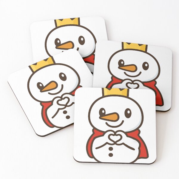 Item preview, Mixue Snowman Making a Heart Pose – Cute Cartoon Character designed and sold by Bingerzz' Marketplace.