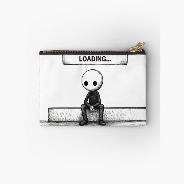 Item preview, Existential Loading Dark Cartoon | Funny Mental Health and Overthinking Art designed and sold by Chroma Myst.