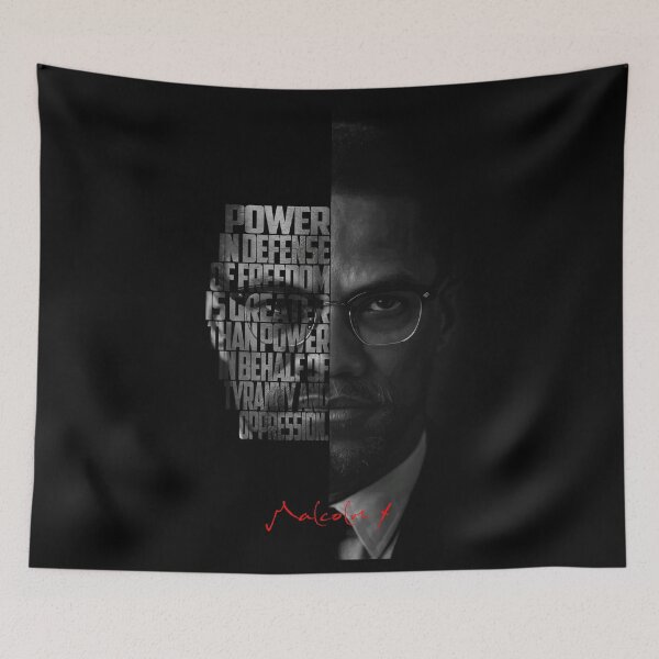 Item preview, Malcolm X – Iconic Quote designed and sold by Enea Kelo.