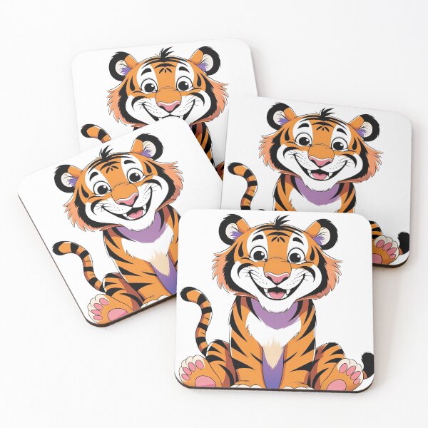 Item preview, Cute Animated Tiger | Kawaii Cartoon Style designed and sold by Mateusz Olczyk.