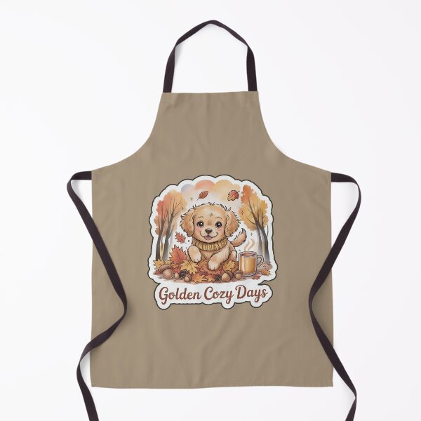 Item preview, Golden Cozy Days | Cute Fall Dog Autumn Sticker designed and sold by Nuist25.