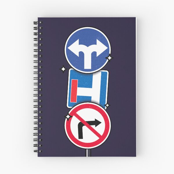 Item preview, Cartoon Street Sign Chaos – Funny and Conflicting Road designed and sold by MonkiFlipp.