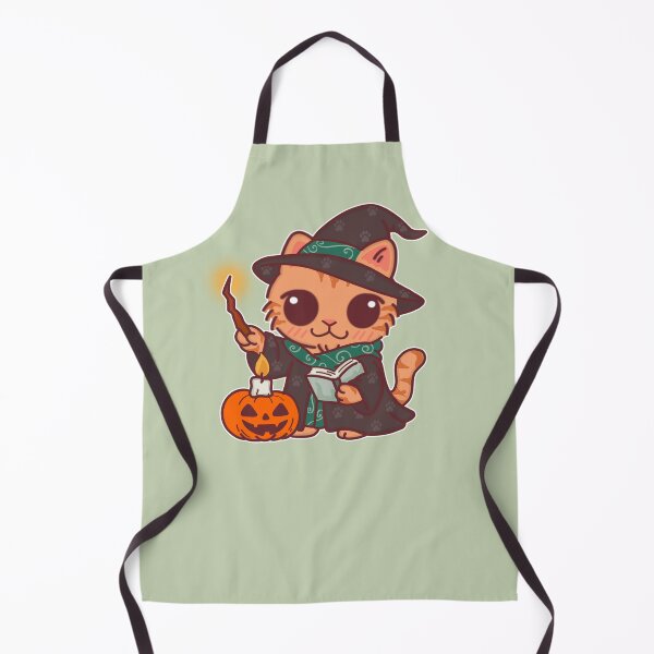 Item preview, Magical Halloween Cat Wizard – Cute Spell Caster with Pumpkin Lantern designed and sold by BGMeYou.