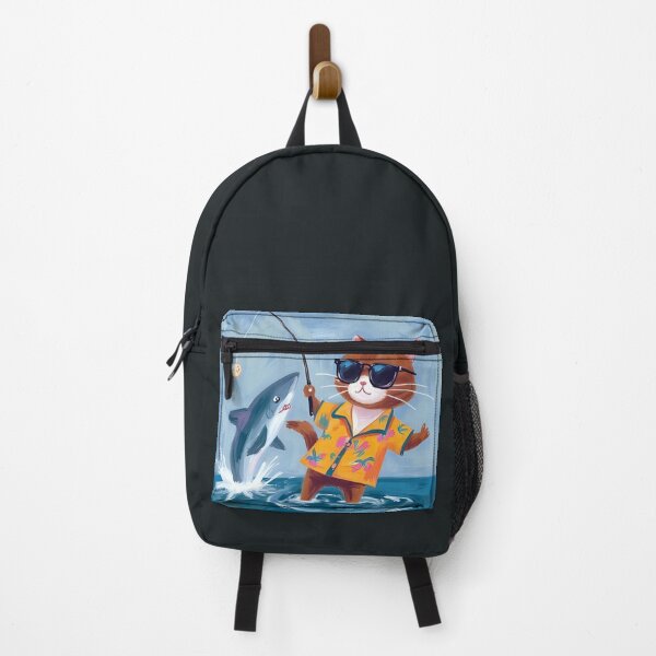 Item preview, Catfishin' Cool: Beachside Feline Adventure designed and sold by Skyla007.