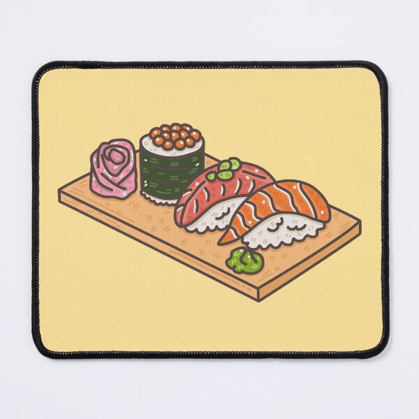 Item preview, Cute Sushi Platter Illustration designed and sold by JHomStudio.