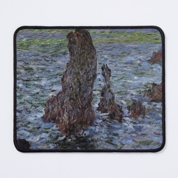 Item preview, The Pyramids at Port Coton   1886 by Claude Monet designed and sold by GabyddAlessandr.