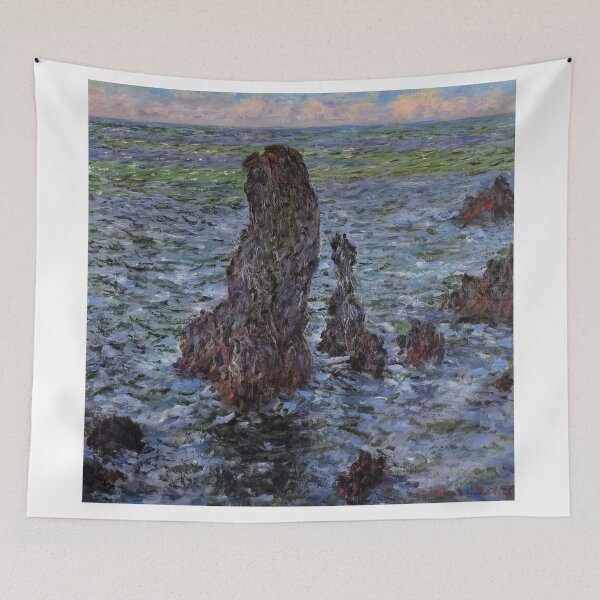 Item preview, The Pyramids at Port Coton   1886 by Claude Monet designed and sold by GabyddAlessandr.