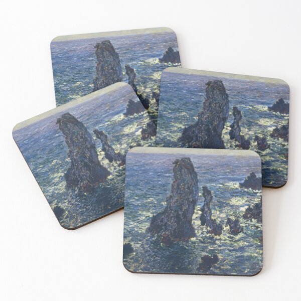 Item preview, The Pyramids Cliffs at Belle Ile   1881 by Claude Monet designed and sold by GabyddAlessandr.