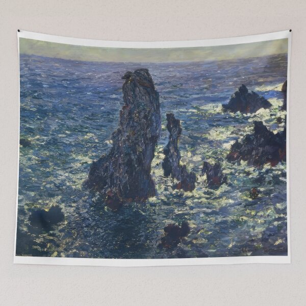 Item preview, The Pyramids Cliffs at Belle Ile   1881 by Claude Monet designed and sold by GabyddAlessandr.