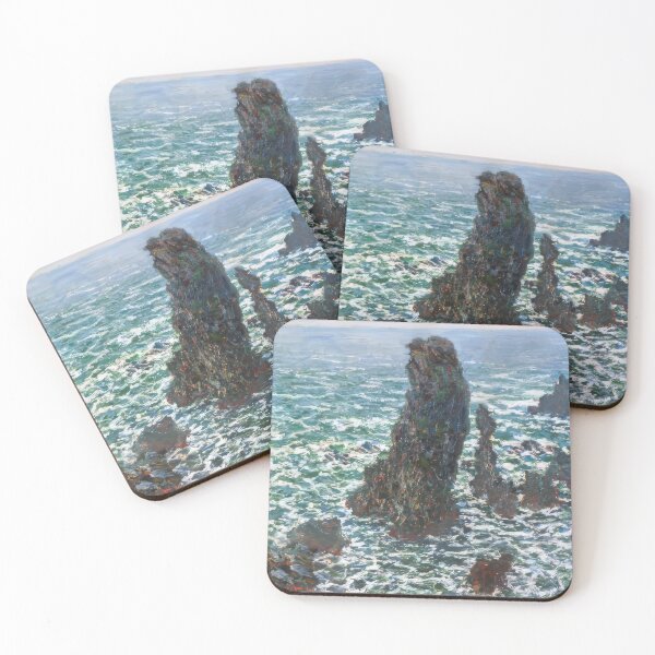 Item preview, The Pyramids of Port Coton Belle Ile en Mer   1886 by Claude Monet designed and sold by GabyddAlessandr.