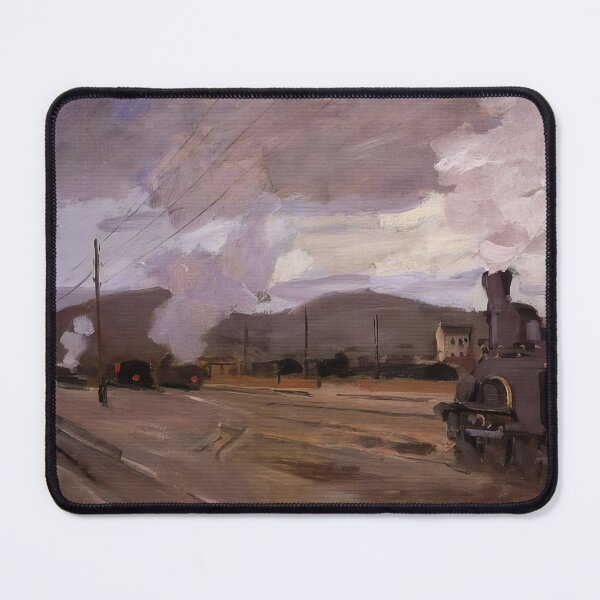 Item preview, The Railroad Station at Argenteuil 1872 by Claude Monet designed and sold by GabyddAlessandr.