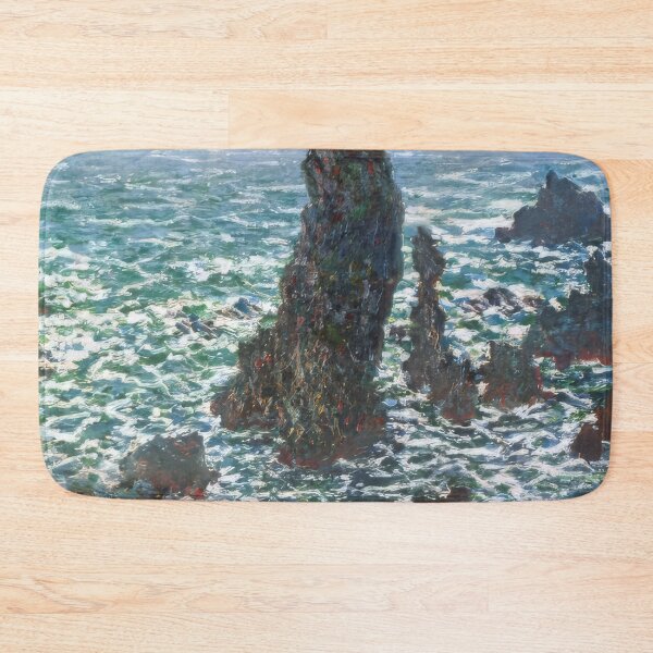 Item preview, The Pyramids of Port Coton Belle Ile en Mer   1886 by Claude Monet designed and sold by GabyddAlessandr.