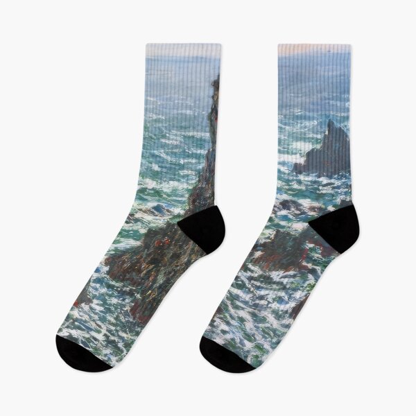 Item preview, The Pyramids of Port Coton Belle Ile en Mer   1886 by Claude Monet designed and sold by GabyddAlessandr.