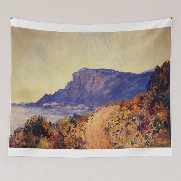 Item preview, The Red Road at Cap Martin near Menton   1884 by Claude Monet designed and sold by GabyddAlessandr.