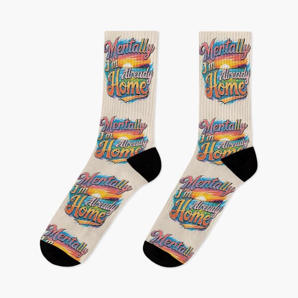Item preview, Mentally I’m Already Home – Dreamy Sunset Escape Design designed and sold by TestudoDesign.