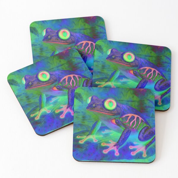 Item preview, Neon frog in dream world designed and sold by Sigtrix.