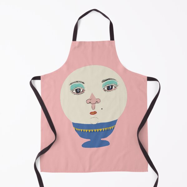 Item preview, Egg face - Lady with blue eyeshadow designed and sold by Micki Moxie.