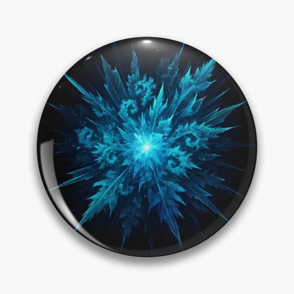 Item preview, Frozen Nova – Ice Crystal Explosion Abstract designed and sold by JaroPrints.