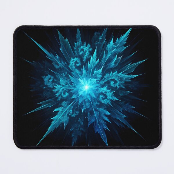 Item preview, Frozen Nova – Ice Crystal Explosion Abstract designed and sold by JaroPrints.