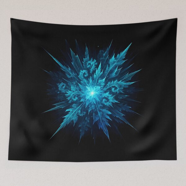 Item preview, Frozen Nova – Ice Crystal Explosion Abstract designed and sold by JaroPrints.