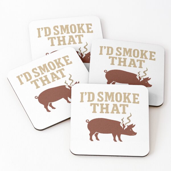Item preview, I'd Smoke That - Funny pig BBQ Grill designed and sold by LuxeGraphix.