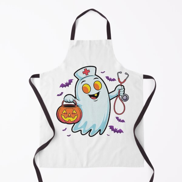Item preview, Ghost Nurse Spooky Halloween Funny Pumpkin Bats designed and sold by PietrzakDesign.