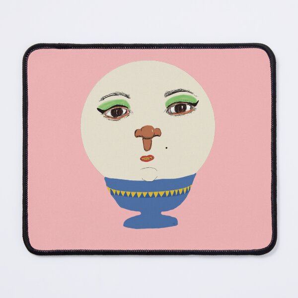 Item preview, Egg face - Lady with green eyeshadow designed and sold by Micki Moxie.