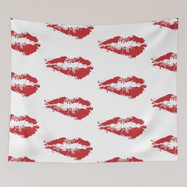 Item preview, Red Lips Pop Art – Bold Kiss Illustration designed and sold by AlisaArtDecor.